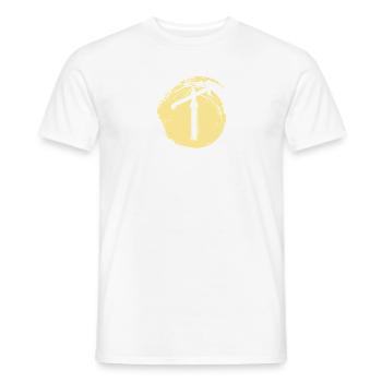Construction de grue Conduite de grue - T-shirt homme - blanc - Devant - AI Model Male 178 dark (178cm)