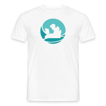 Hacker Computer Scientist Computer Science - Men's T-Shirt - white - Front - AI Model Male 178 dark (178cm)