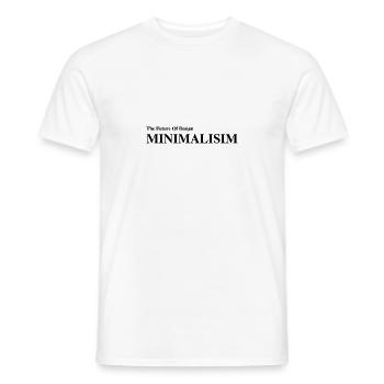 minimalisim the future of design - Männer T-Shirt - Weiß - Vorne - AI Model Male 178 dark (178cm)