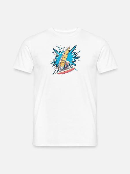 Windsurfen Windsurfing Windsurf - T-shirt homme - blanc