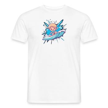 Surfer Surfer Girl - Men's T-Shirt - white - Front - AI Model Male 178 dark (178cm)