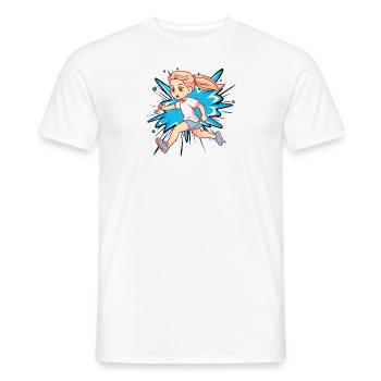 Resistenza alla corsa - T-shirt uomo - bianco - Fronte - AI Model Male 178 dark (178cm)