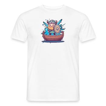 Wikinger Germanen - Männer T-Shirt - Weiß - Vorne - AI Model Male 178 dark (178cm)
