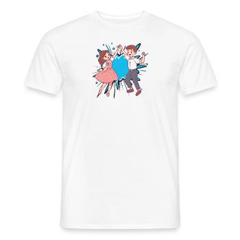 Couple de danse Professeurs de danse - T-shirt homme - blanc - Devant - AI Model Male 178 dark (178cm)
