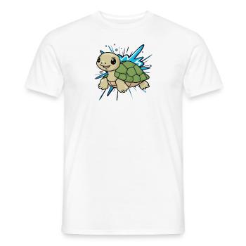 Tortue Tortues Tortuga - T-shirt homme - blanc - Devant - AI Model Male 178 dark (178cm)