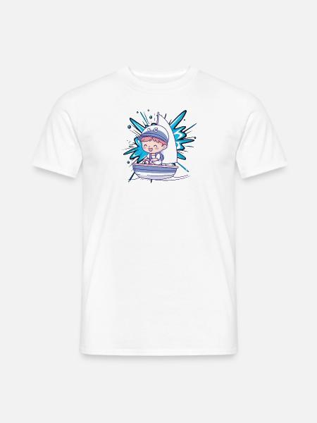 Segeln Segelboot Segelboote - Männer T-Shirt - Weiß