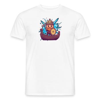Viking Odin - Men's T-Shirt - white - Front - AI Model Male 178 dark (178cm)