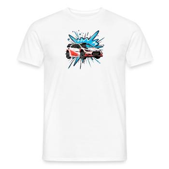 Rally Tuning - Men's T-Shirt - white - Front - AI Model Male 178 dark (178cm)