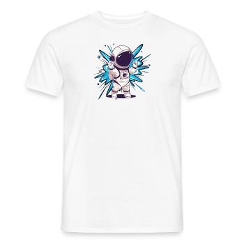 Astronaut Raumfahrt - Männer T-Shirt - Weiß - Vorne - AI Model Male 178 dark (178cm)