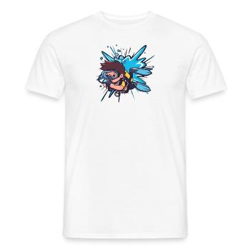 Plongée Snorkeling - T-shirt homme - blanc - Devant - AI Model Male 178 dark (178cm)