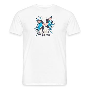 Éleveur de vaches - T-shirt homme - blanc - Devant - AI Model Male 178 dark (178cm)