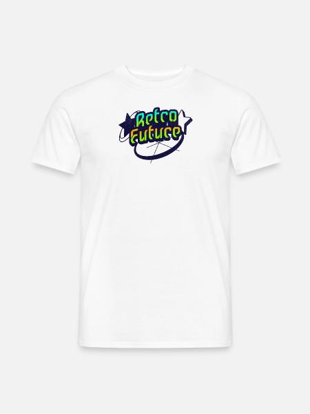 Retro Future - Neon Streetwear für Y2K Liebhaber - Männer T-Shirt - Weiß