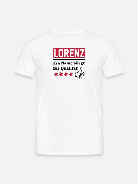 lorenz - Männer T-Shirt - Weiß