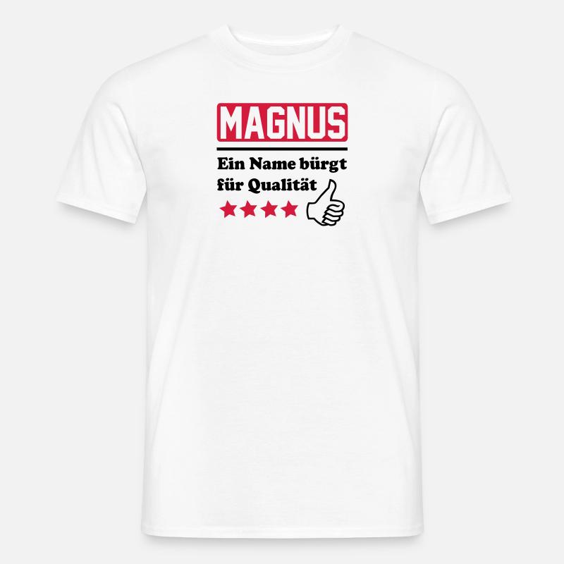 magnus - Männer T-Shirt - Weiß
