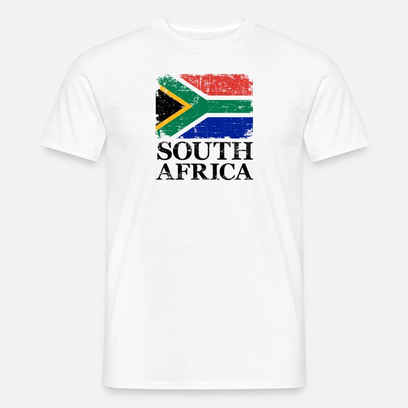 Südafrika - Männer T-Shirt - Weiß