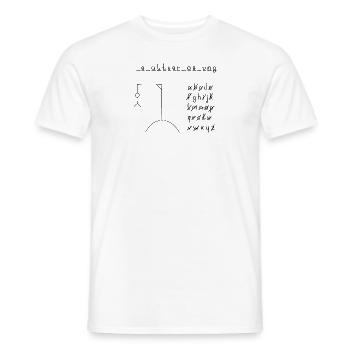Hangman Raise - T-shirt homme - blanc - Devant - AI Model Male 178 dark (178cm)