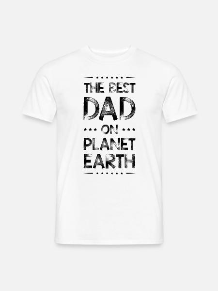 Best Daddy Saying Dad Dad - Men's T-Shirt - white