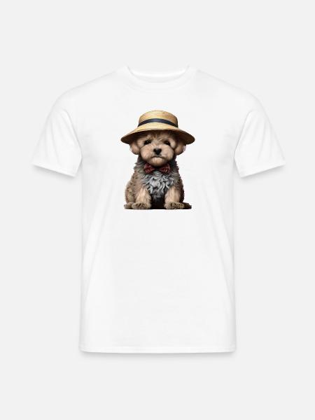 Hundehalter Pudelwelpe Hundeliebe Hundewelpe Pudel - Männer T-Shirt - Weiß