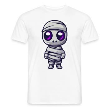Momie Halloween Comique Bébé - T-shirt homme - blanc - Devant - AI Model Male 178 dark (178cm)