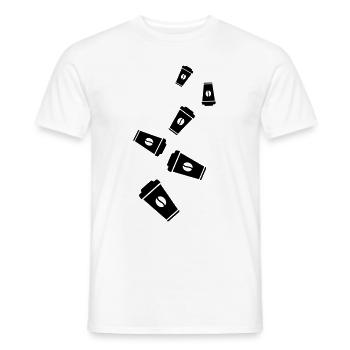 Kaffee Symbol - Männer T-Shirt - Weiß - Vorne - AI Model Male 178 dark (178cm)