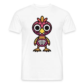 Rooster Halloween Animal - Men's T-Shirt - white - Front - AI Model Male 178 dark (178cm)