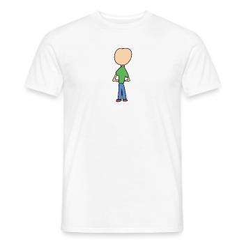 Het Symbool van de mens Mens - Heren T-shirt - wit - Voor - AI Model Male 178 dark (178cm)