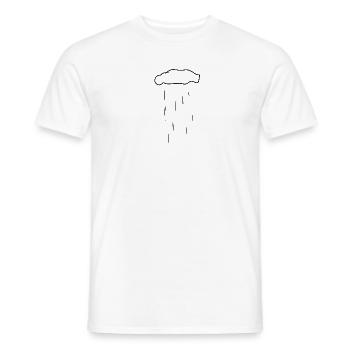 Cloud, Nature, Rain - Men's T-Shirt - white - Front - AI Model Male 178 dark (178cm)