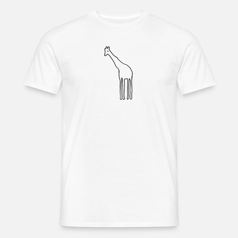 tier giraffe symbol - Männer T-Shirt - Weiß