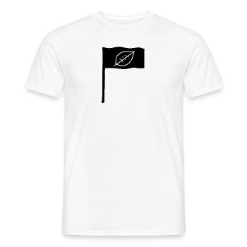 symbol flagge stange blatt natur - Männer T-Shirt - Weiß - Vorne - AI Model Male 178 dark (178cm)