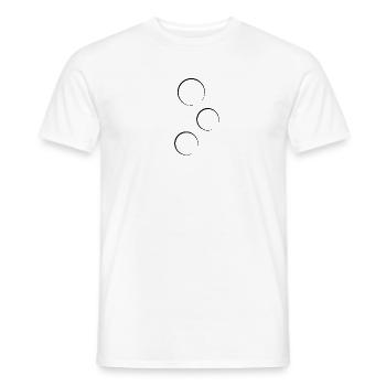 Cercle Trois cercles Forme Symbole - T-shirt homme - blanc - Devant - AI Model Male 178 dark (178cm)