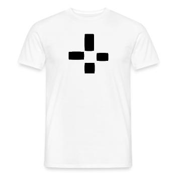 Square Pattern Four Shapes Shape - Men's T-Shirt - white - Front - AI Model Male 178 dark (178cm)