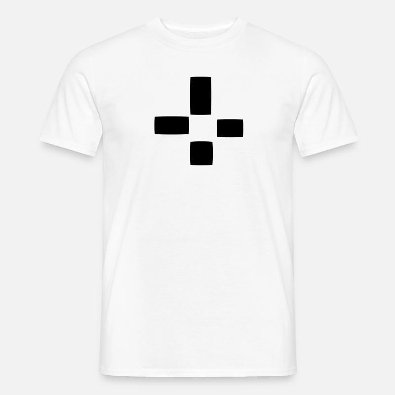 Square Pattern Four Shapes Shape - Men’s T-shirt - white