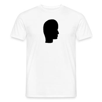 Head Profile People People Page Icon - Men's T-Shirt - white - Front - AI Model Male 178 dark (178cm)