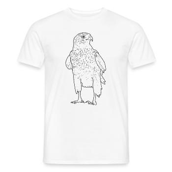 hawk - Men's T-Shirt - white - Front - AI Model Male 178 dark (178cm)