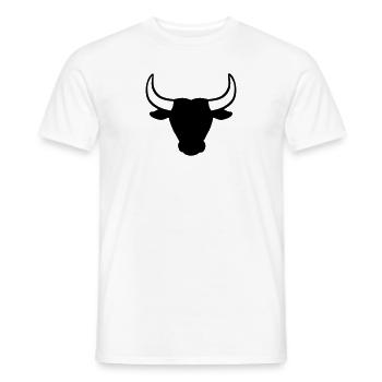 Bull - Men's T-Shirt - white - Front - AI Model Male 178 dark (178cm)