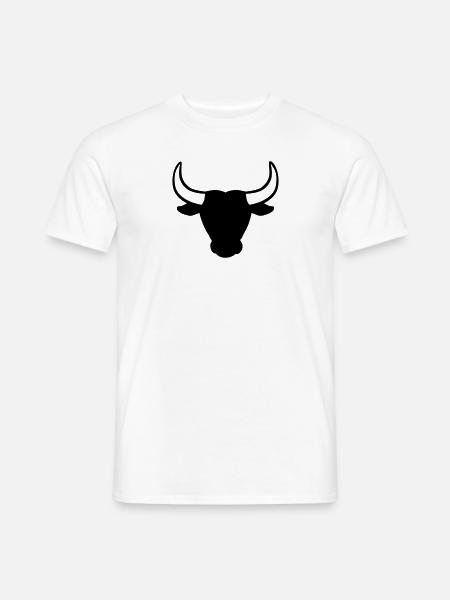 Taureau - T-shirt homme - blanc