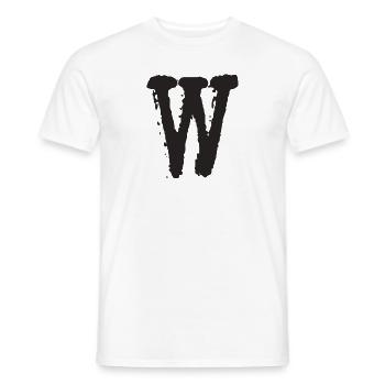 W - Männer T-Shirt - Weiß - Vorne - AI Model Male 178 dark (178cm)