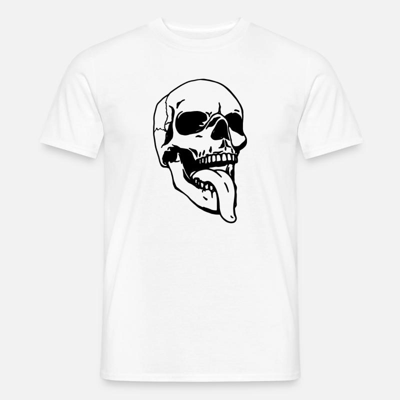 Der Schädel. - Männer T-Shirt - Weiß