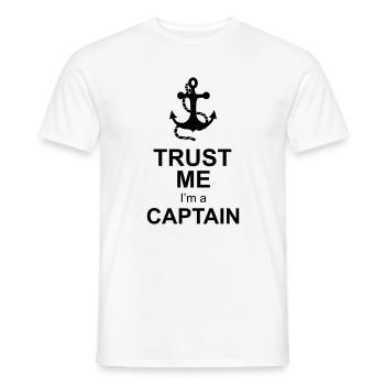 captain anchor - Men's T-Shirt - white - Front - AI Model Male 178 dark (178cm)