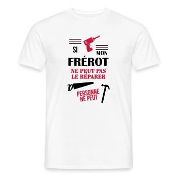 Bruder Brother Baby Geburtstag Geburt Familie - Männer T-Shirt - Weiß - Vorne - AI Model Male 178 dark (178cm)