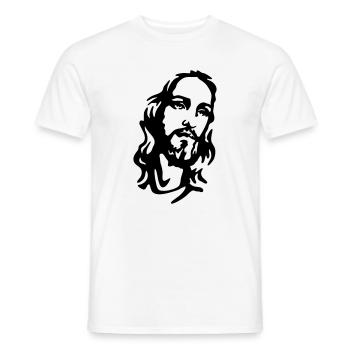 Christus - Männer T-Shirt - Weiß - Vorne - AI Model Male 178 dark (178cm)