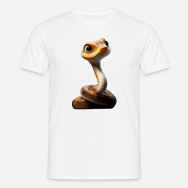 snake, python, cobra, rattlesnake, snakes - Men's T-Shirt - white