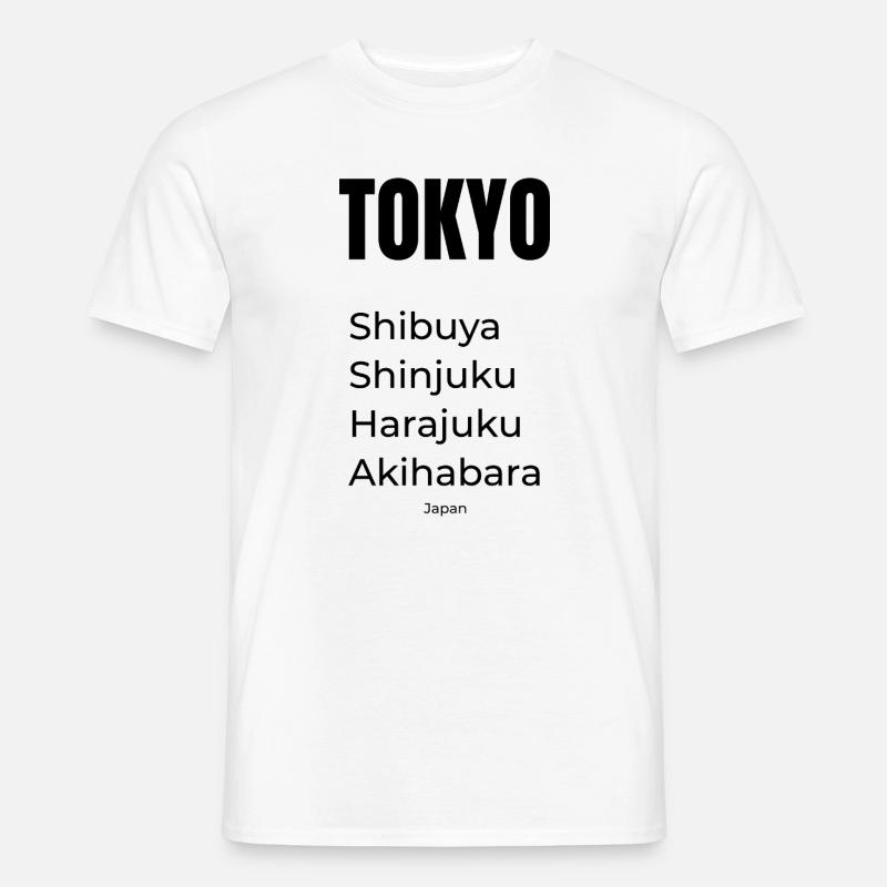 Tokyo District Tee - Männer T-Shirt - Weiß