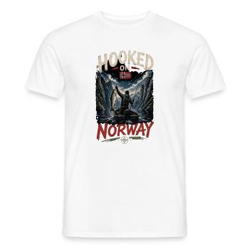 Accros à la Norvège - T-shirt homme - blanc - Devant - AI Model Male 178 dark (178cm)