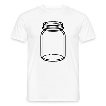 Mason Jar - Männer T-Shirt - Weiß - Vorne - AI Model Male 178 dark (178cm)