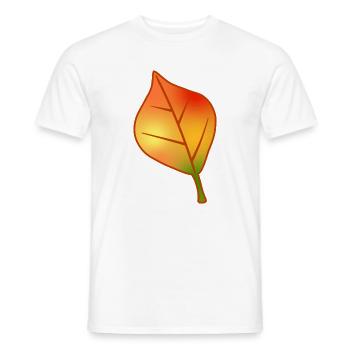 Herbstblattgradient - Männer T-Shirt - Weiß - Vorne - AI Model Male 178 dark (178cm)