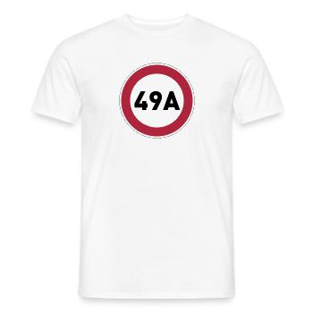 49A, 50. Geburtstag, Birthday - Männer T-Shirt - Weiß - Vorne - AI Model Male 178 dark (178cm)
