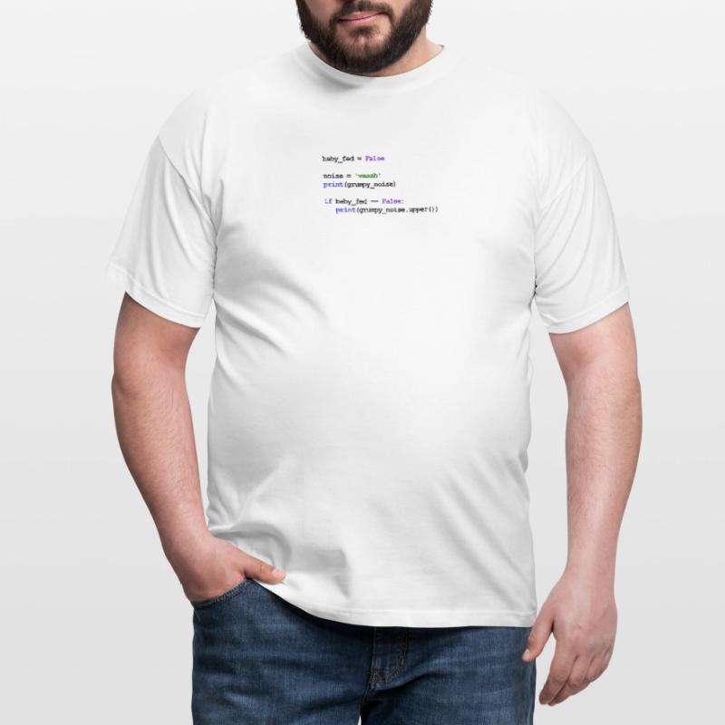Python Code New Baby - Nourrir bébé T-shirt Homme