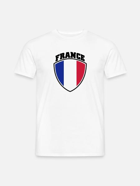 Frankreich - Männer T-Shirt - Weiß