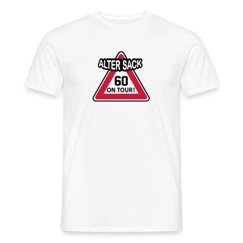 Geburstag Mann Alter Sack 60 Birthday Geschenkidee - Männer T-Shirt - Weiß - Vorne - AI Model Male 178 dark (178cm)